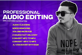 do custom audio editing service