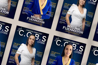 design magazine cover and magazine ads