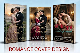 design historical romance book cover for amazon kdp ebook and paperback