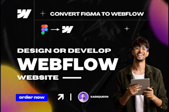 develop, update, clone webflow website, figma to webflow expert, webflow expert