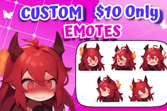 create custome emote and twitch emote for discord,youtube