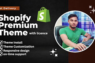 install premium shopify themes and shopify theme customization