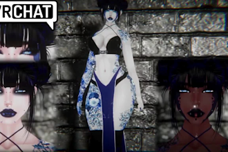 design custom vr chat avatar vrc avatar  furry nsfw vrc commision 3d vtuber