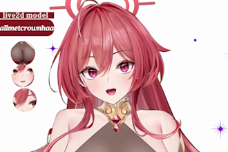 draw and rig live2d vtuber model live2d vtuber rigging anime vtuber  outfit