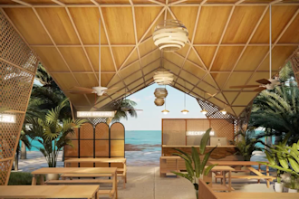 design realistic 3d cafe and restaurant interiors and exterior