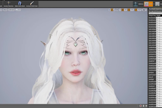 vrm avatar for vseeface,vtube,arkit52,rig3d for livestream,lip sync,jiggle bone