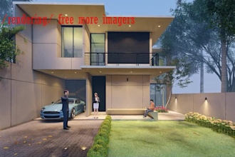 do modern house design, house plans and home 3d exterior rendering