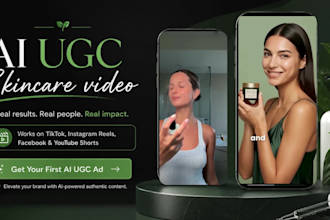 create ai ugc video ads, ai skincare product, beauty video ads,