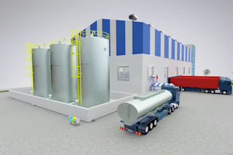create 3d animated explainer video, 3d isometric animation, 3d industrial video