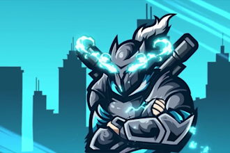 custom animated logo intro for youtube, twitch, esports,