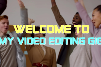 edit videos for your social media or youtube channel