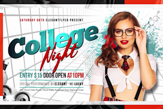 make animated motion flyer for nightclubs, dj, party