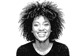 make portrait pointillism photo