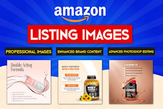 design product images or photo editing for amazon listing, infographics