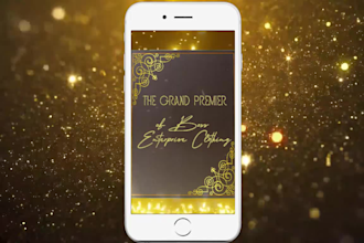 design a 3d luxury grand premiere,opening  company invitation