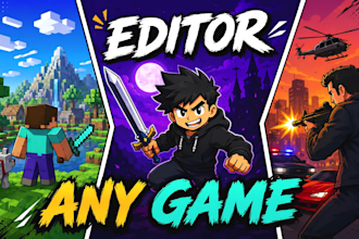 do minecraft, gta 5, roblox and other gaming video edits