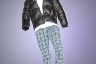 realistic 3d cloth design, 3d cgi animation, 3d garment, 3d fashion animation