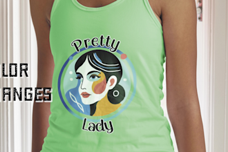 create a realistic mockup of your design on clothing
