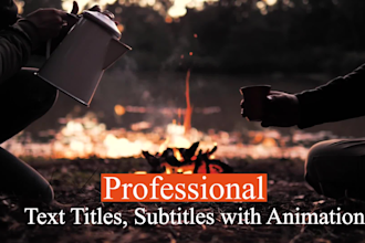 add subtitles, text animation, or do kinetic typography to boost your videos