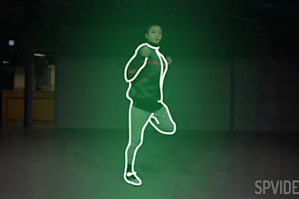 add glowing hand drawn animation on your dance video