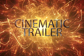 create cinematic opener, epic promo and movie trailer video