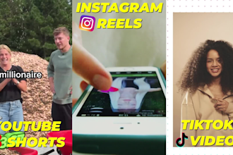 edit your tik tok video, instagram reels, and youtube shorts