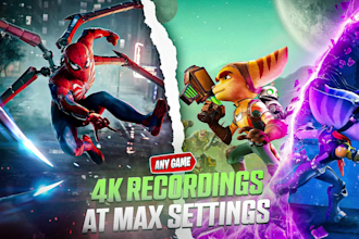 record gameplay footage at 4k 60fps of any game