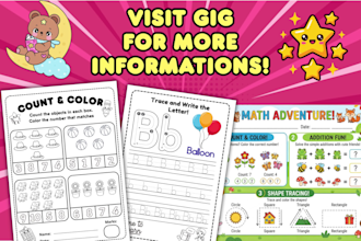 create custom fun learning activity worksheets for kids