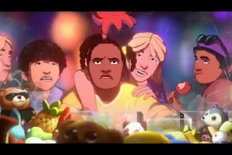 create 2d music video animation, 2d fighting anime, animated short film