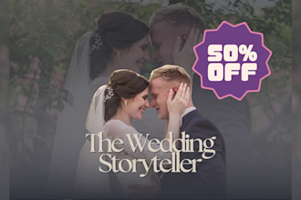 edit cinematic wedding films with heartfelt storytelling