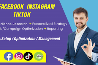 be your facebook ads, instagram ads, and tiktok ads manager