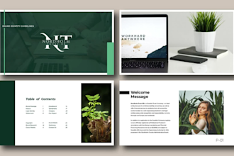 design corporate brand identity and unique minimalist logo