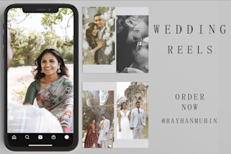 edit your wedding reels and short video