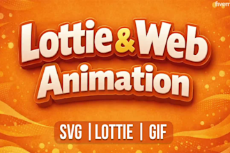 create custom json lottie animation for your web or app