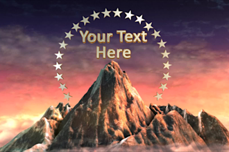 add your 3d text to paramount pictures movie intro trailer