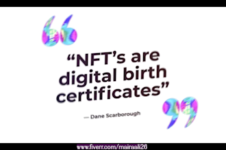 create a stunning nft promo, intro, or collection video