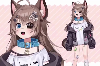 do vtuber model vtuber commission live2d vtuber rigging vtuber for streamers