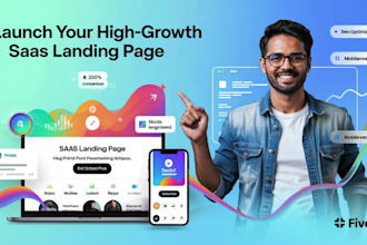 design a fast, responsive saas landing page in wordpress or nextjs