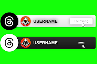 create follow button animation for threads