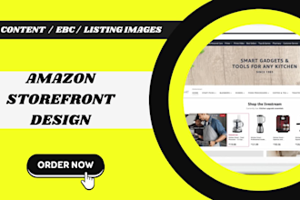 create your amazon brand store and storefront design