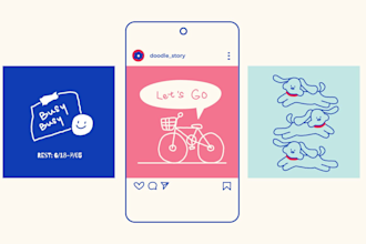 create cute vector doodle art