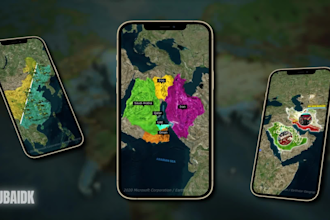 create an engaging animated map video