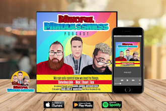 draw amazing cartoon podcast cover