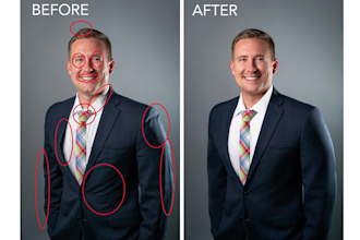 do natural portrait retouching and image editing