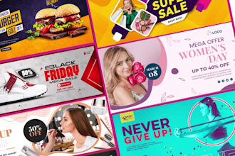 do a professional website banner or header for your business