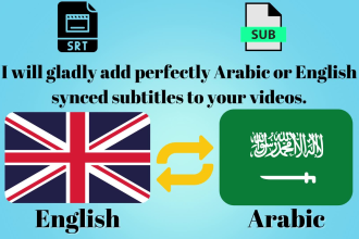 add arabic or english subtitles to your video