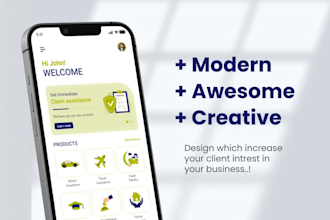 create professional mobile app design for ios and android