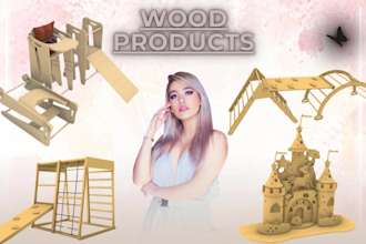 design wood products for laser cut, carpenter and cnc, cdr dxf, ai, pdf