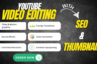 edit youtube videos with thumbnail and SEO