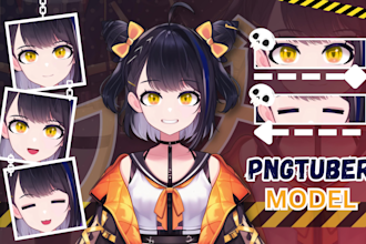 make custom pngtuber character in anime style